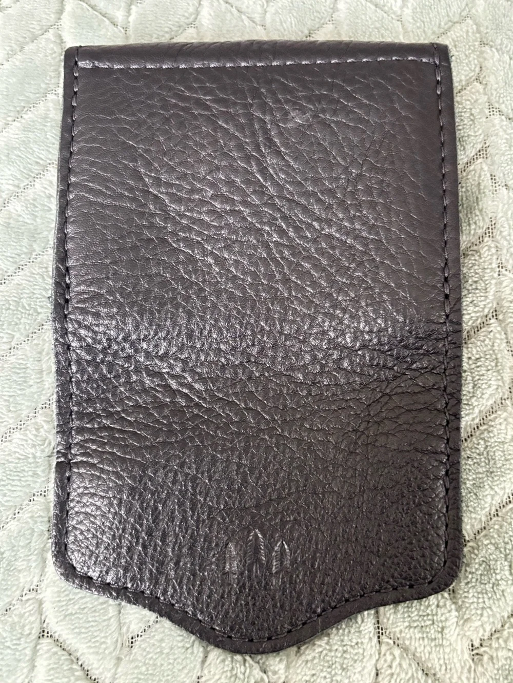 PLG SMALL BLACK PEBBLED LEATHER BOZEMAN WALLET